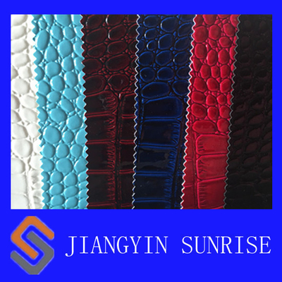 Scratches Resistance Washed PU Faux Leather Fabric With ROHS 0.6-1.4 mm