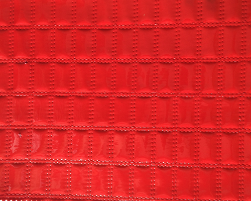 Polyvinyl Chloride Faux Leather Fabric For Handbags With Check Design Pattern
