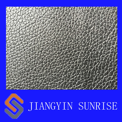 Tear Resistant Black Polyester Sofa Synthetic Leather For Car Seat