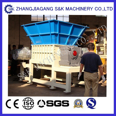 Low Speed Double shaft Plastic shredding equipment  For Rubber