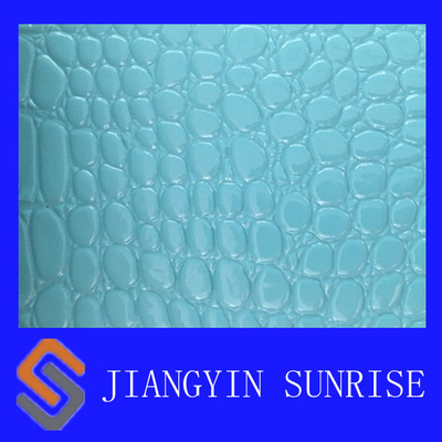 Scratches Resistance Washed PU Faux Leather Fabric With ROHS 0.6-1.4 mm