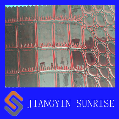 Scratches Resistance Washed PU Faux Leather Fabric With ROHS 0.6-1.4 mm