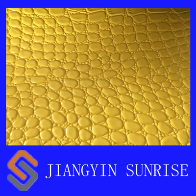 Scratches Resistance Washed PU Faux Leather Fabric With ROHS 0.6-1.4 mm